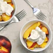 Nectarines with Vanilla Yogurt and Grand Marnier