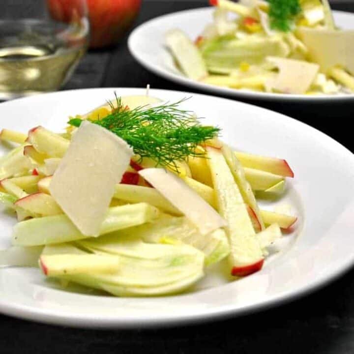Fennel, Apple and Endive Salad with ParmigianoReggiano Pinch and Swirl