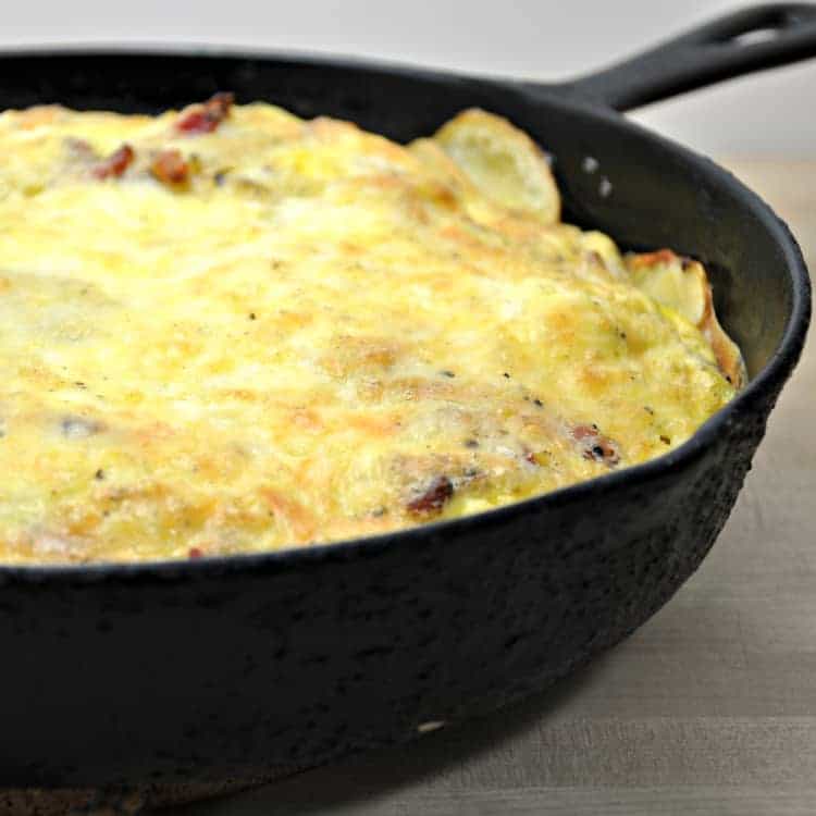 Baked Omelet in a Cast Iron Skillet : Hearts Content Farmhouse