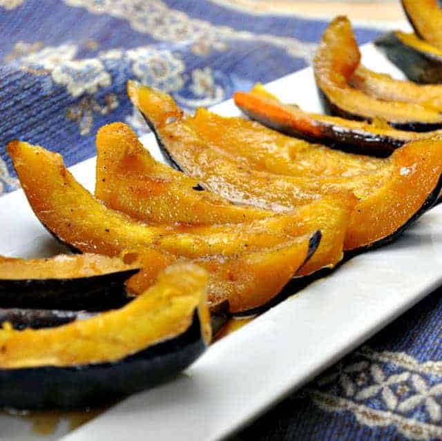 Sweet and Spicy Roasted Acorn Squash Wedges Pinch and Swirl