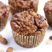 Almond Flour Muffins on marble square image