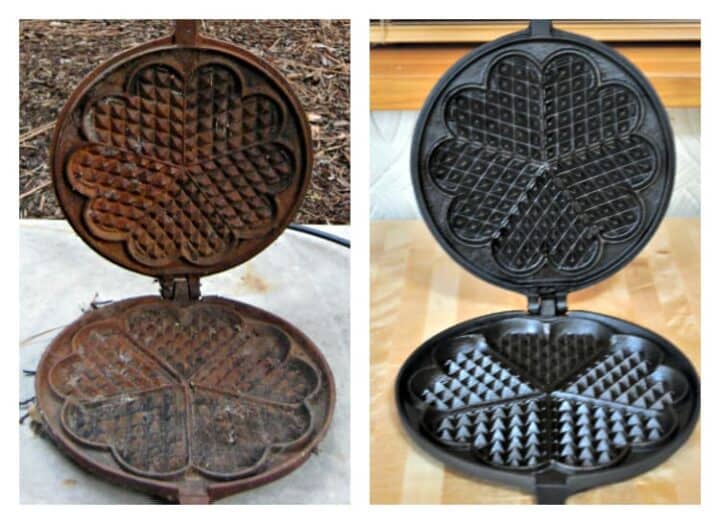 Restoring Cast Iron Using Electrolysis and Flax Oil Pinch and Swirl