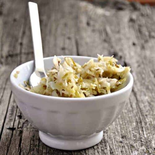 Brussels Sprouts Sauerkraut Pinch and Swirl
