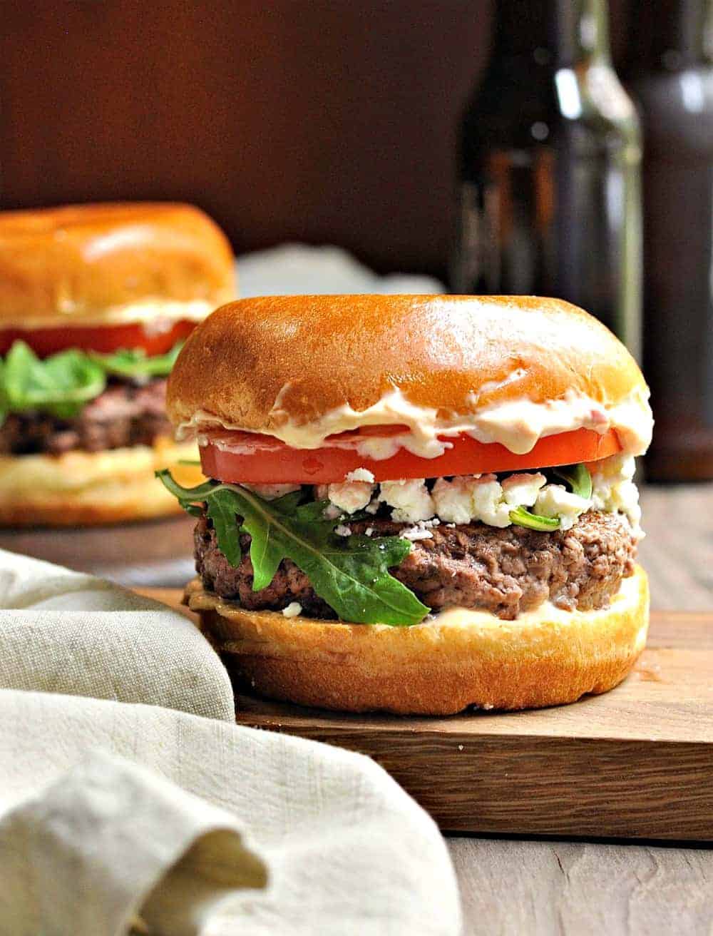 Recipe for Lamb Burgers with Harissa Aioli