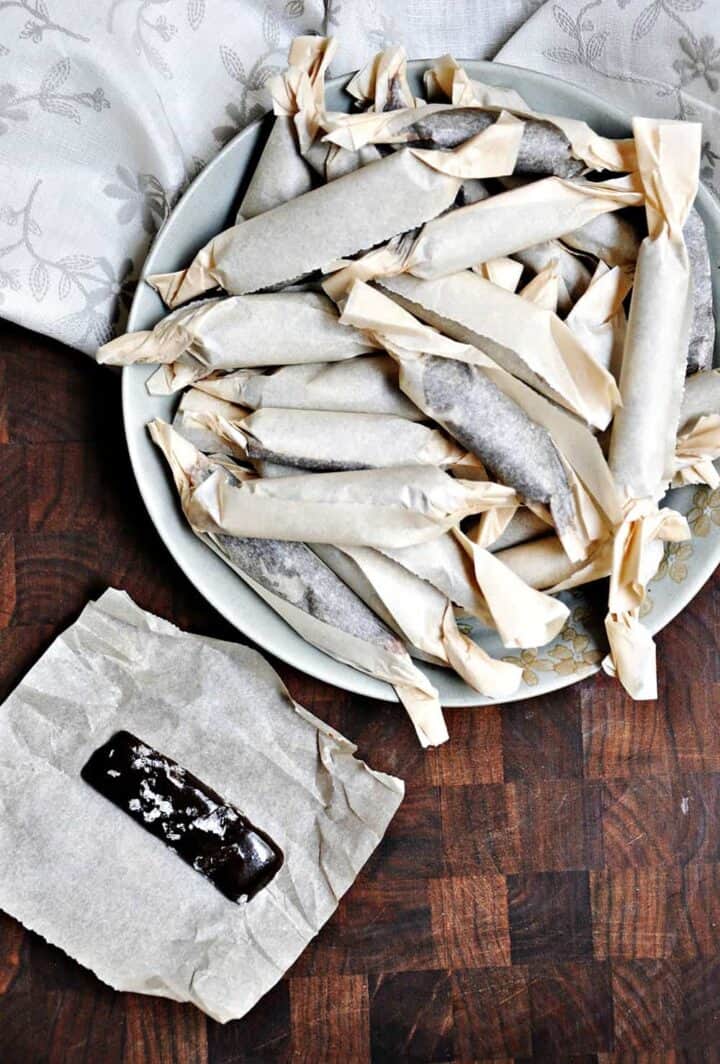 Homemade Salty Black Licorice Pinch and Swirl