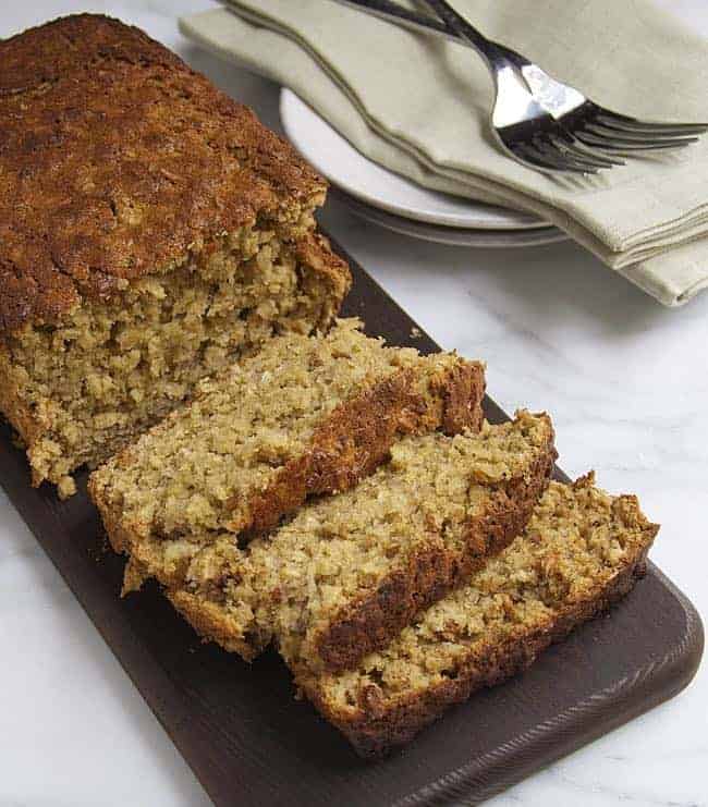 Oatmeal Banana Bread - Pinch and Swirl