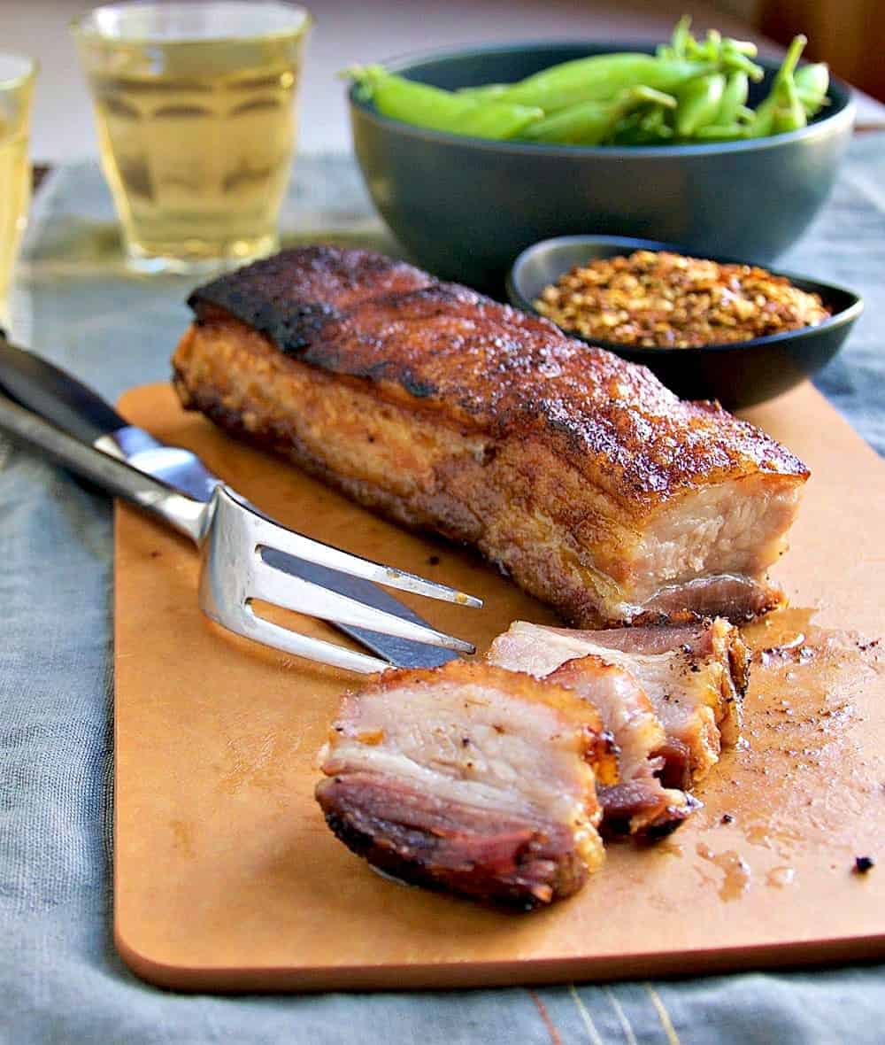 Slow Cooked Pork Belly Strips In Oven