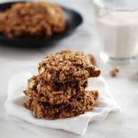 Banana Oatmeal Cookies Stacked