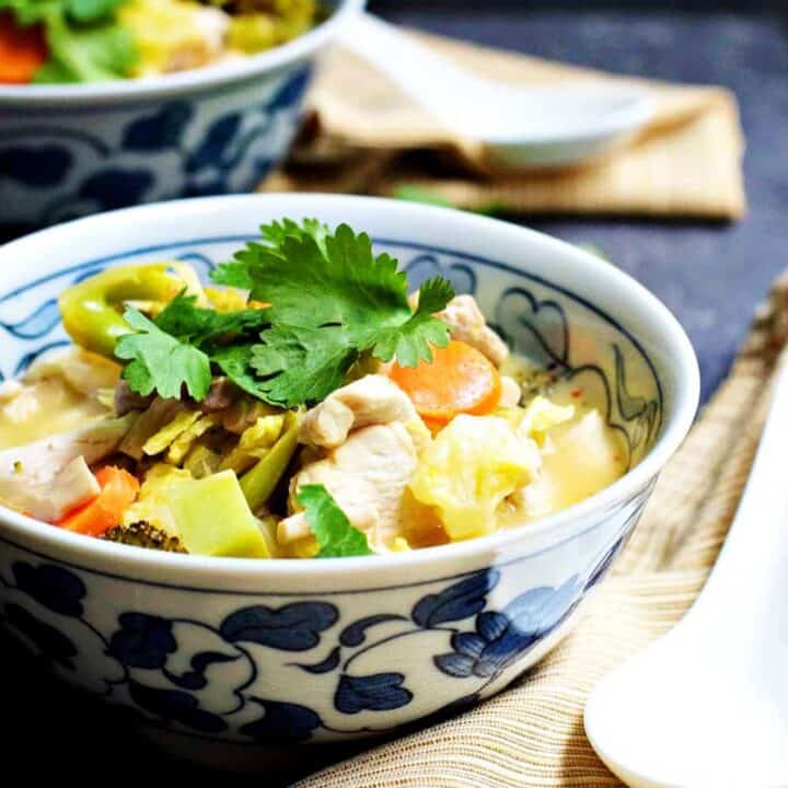 Tom Kha Gai (Thai Coconut Chicken Soup) Pinch and Swirl