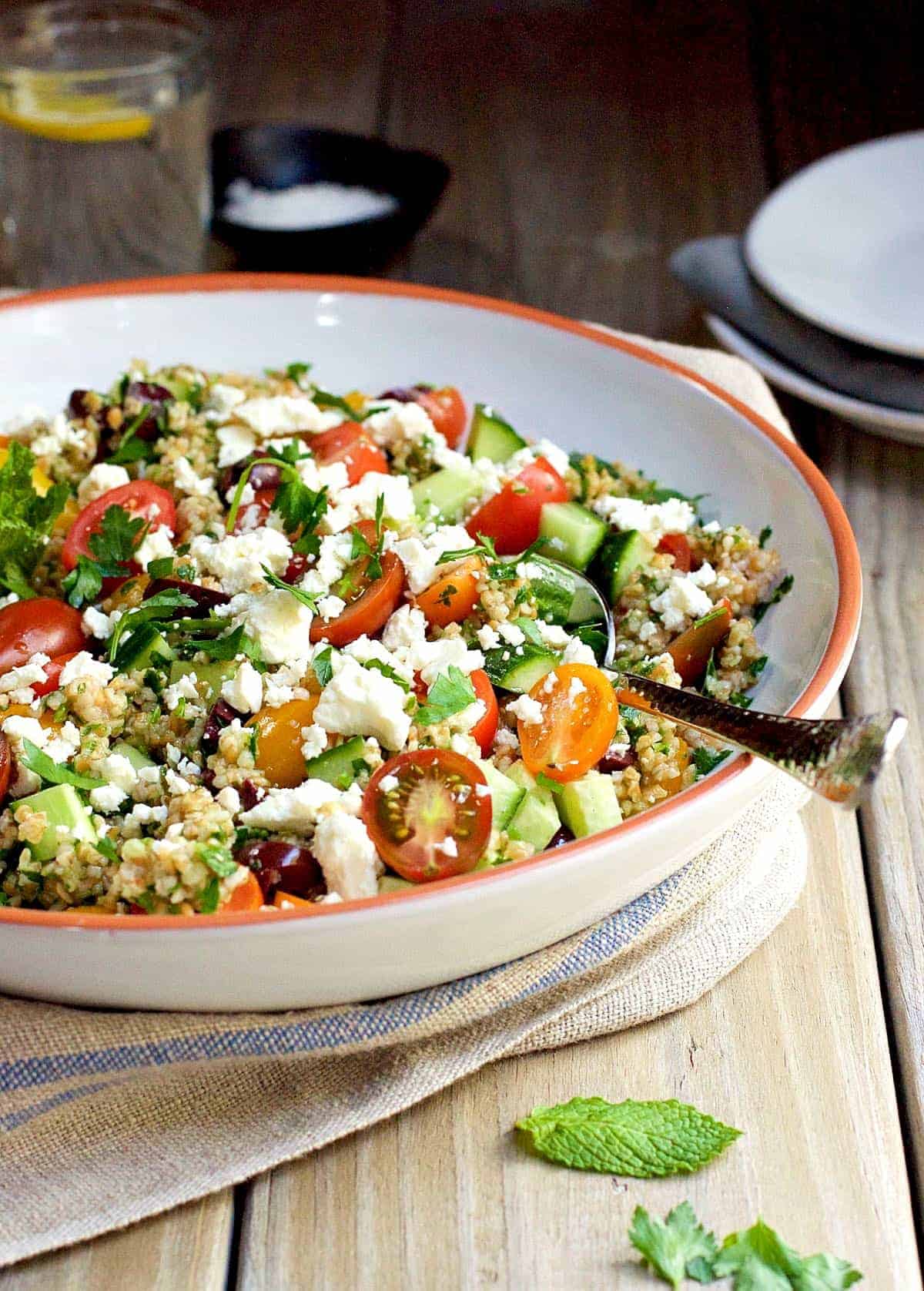 Tabouli Salad Recipe (Tabbouleh, Tabouleh) - Pinch and Swirl