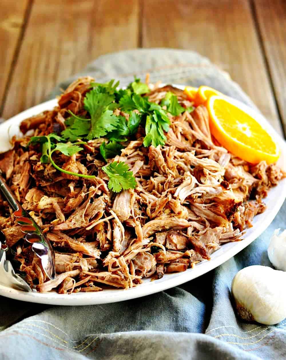 Slow Cooker Pork Carnitas (Mexican Pulled Pork) - Pinch and Swirl