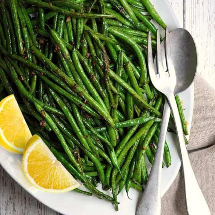Grilled Green Beans Pinch and Swirl