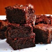 Dark-Chocolate-Beet-Brownies stacked featured