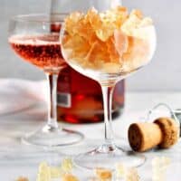 Champagne-Gummy-Bears_served in a coupe
