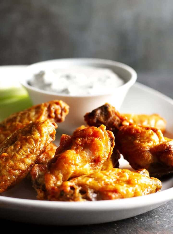 Ultra Crispy Baked Buffalo Wings Pinch and Swirl