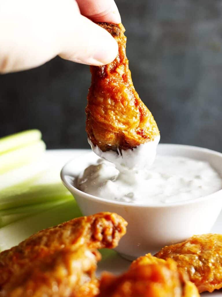 Crispy Baked Buffalo Wings Pinch and Swirl