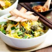 Egg Roll in a Bowl served in Ceramic Bowls