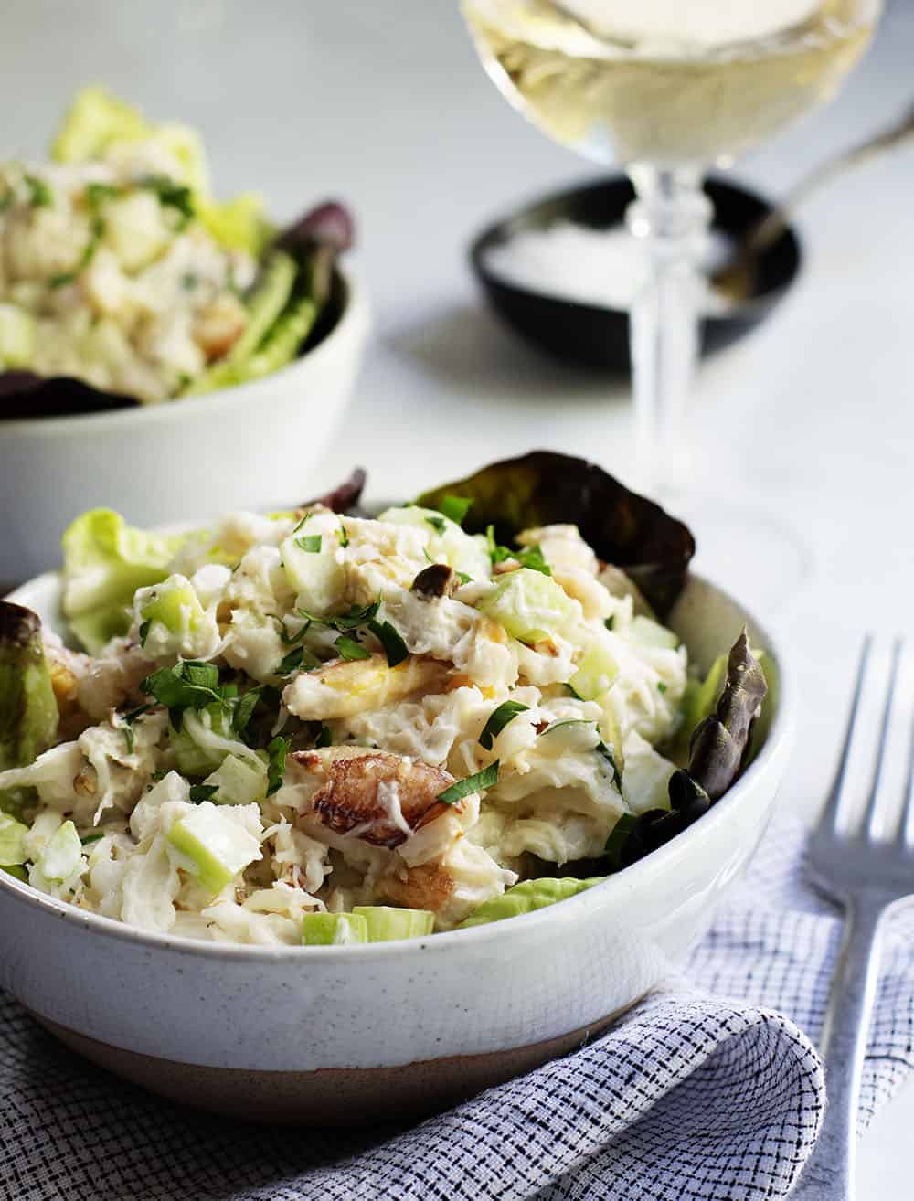 Easy Crab Salad Recipe With Real Crab Pinch And Swirl