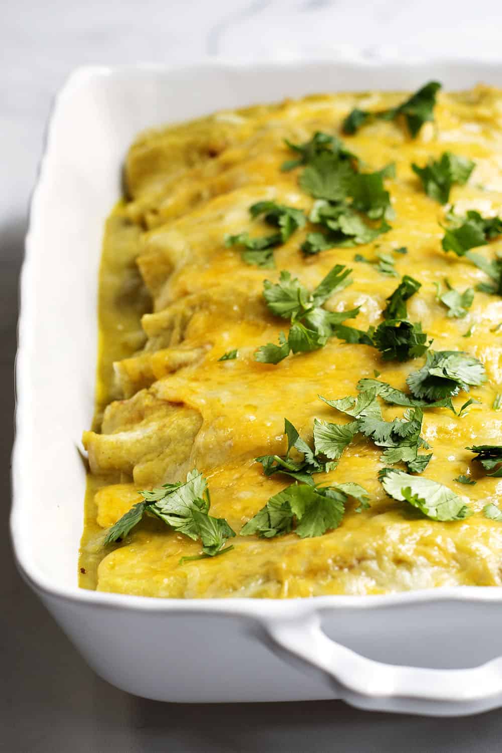 green chicken enchiladas