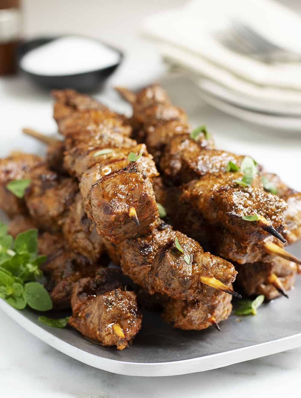 Spectacularly Delicious Lamb Kabobs - Pinch and Swirl