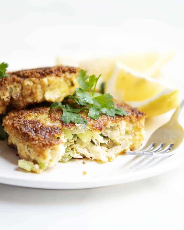Crispy Cod Fish Cakes - Pinch and Swirl