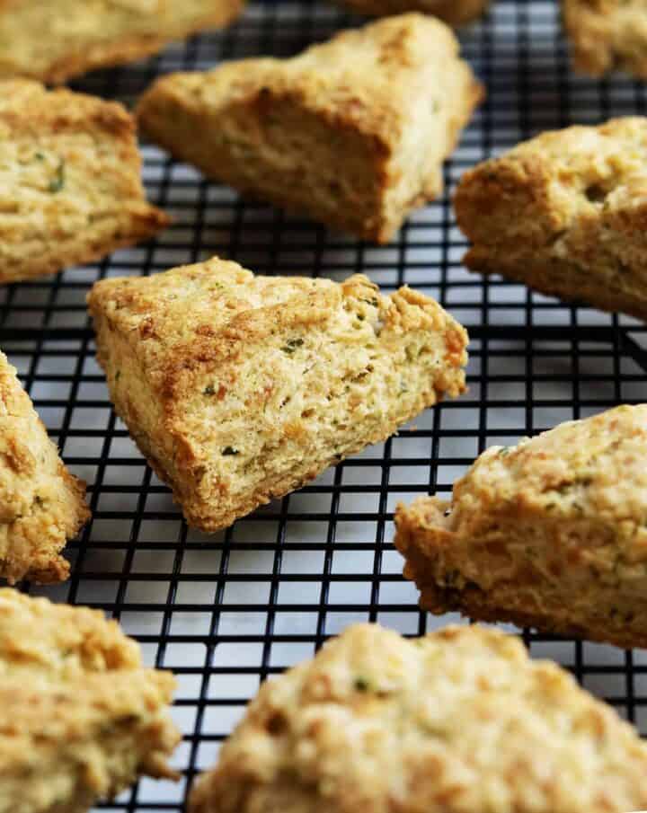 Savory Scones with Gruyere and Chives Pinch and Swirl