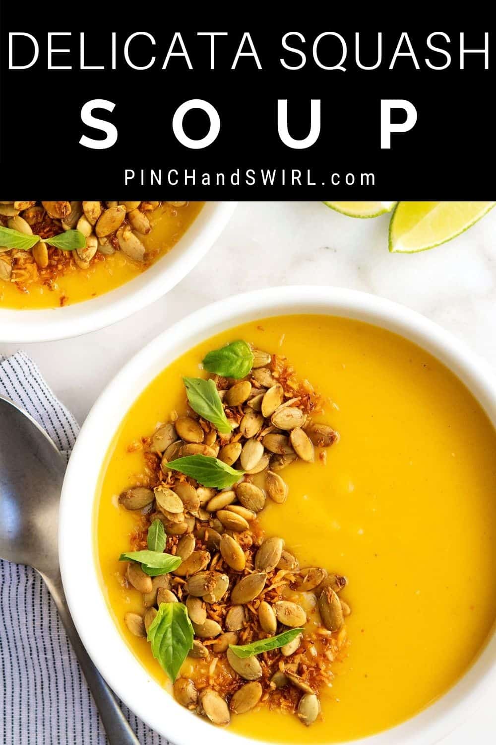 Delicata Squash Soup Pinch and Swirl