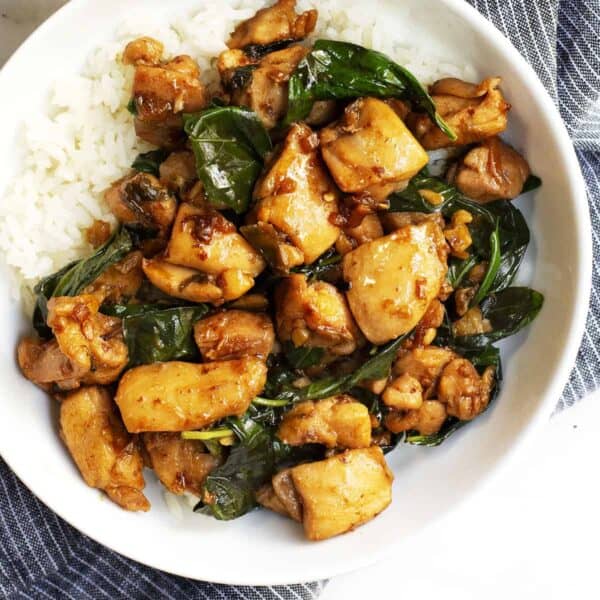 Three Cup Chicken (Easy and restaurant worthy!) Pinch and Swirl