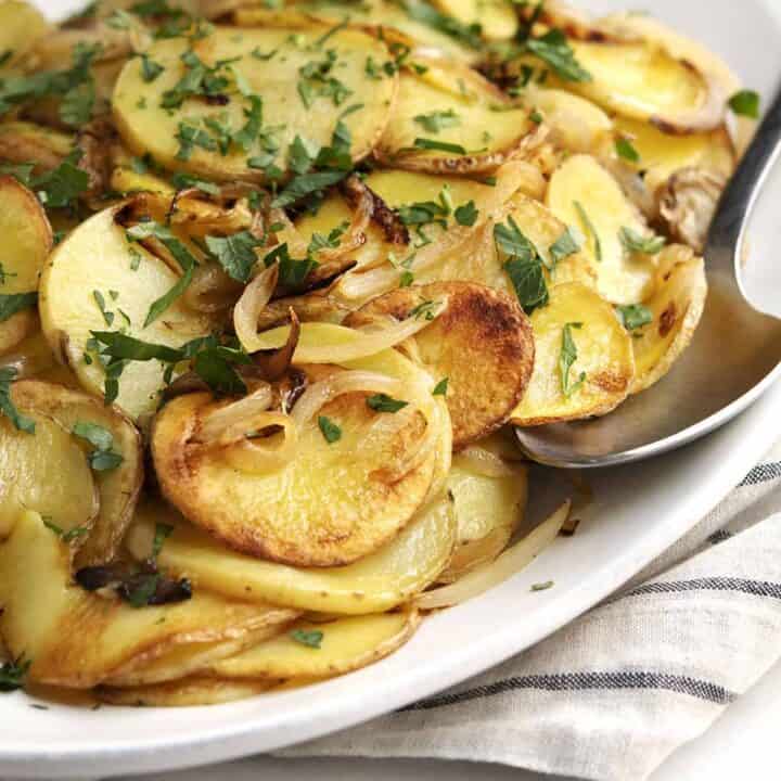 Lyonnaise Potatoes (French classic made easy!) Pinch and Swirl
