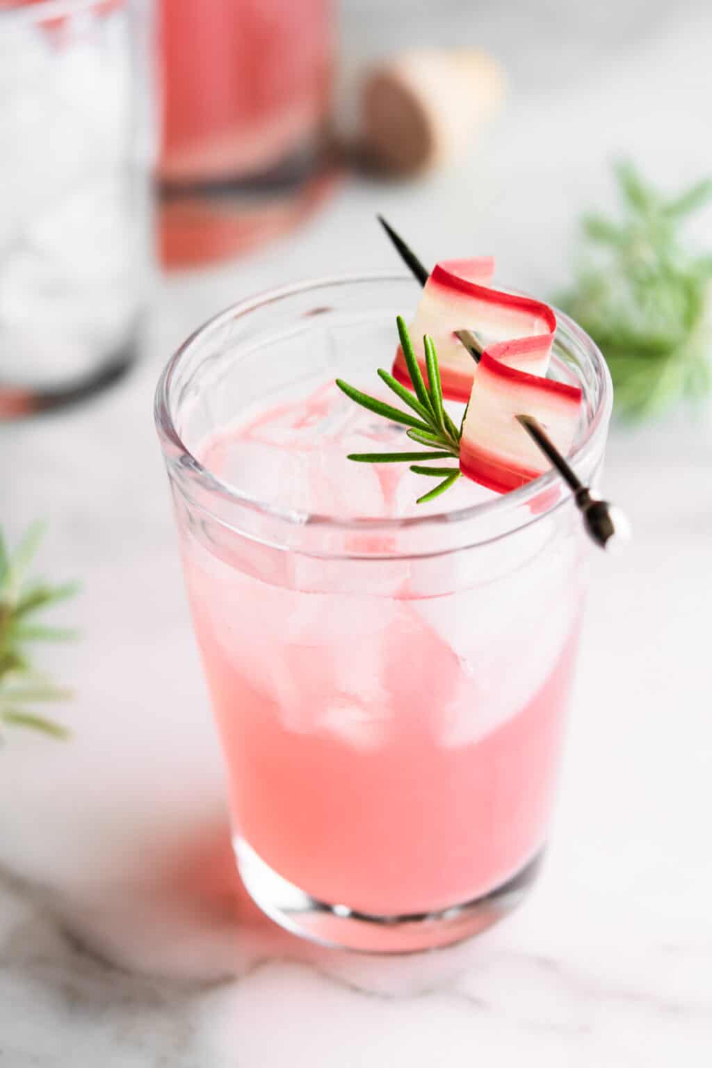 Rhubarb Cocktail (Easy and so refreshing!) Pinch and Swirl