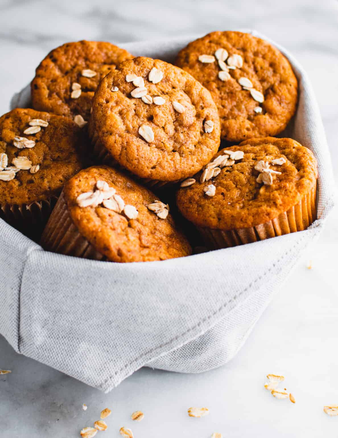 Easy Banana Oatmeal Muffins Pinch and Swirl