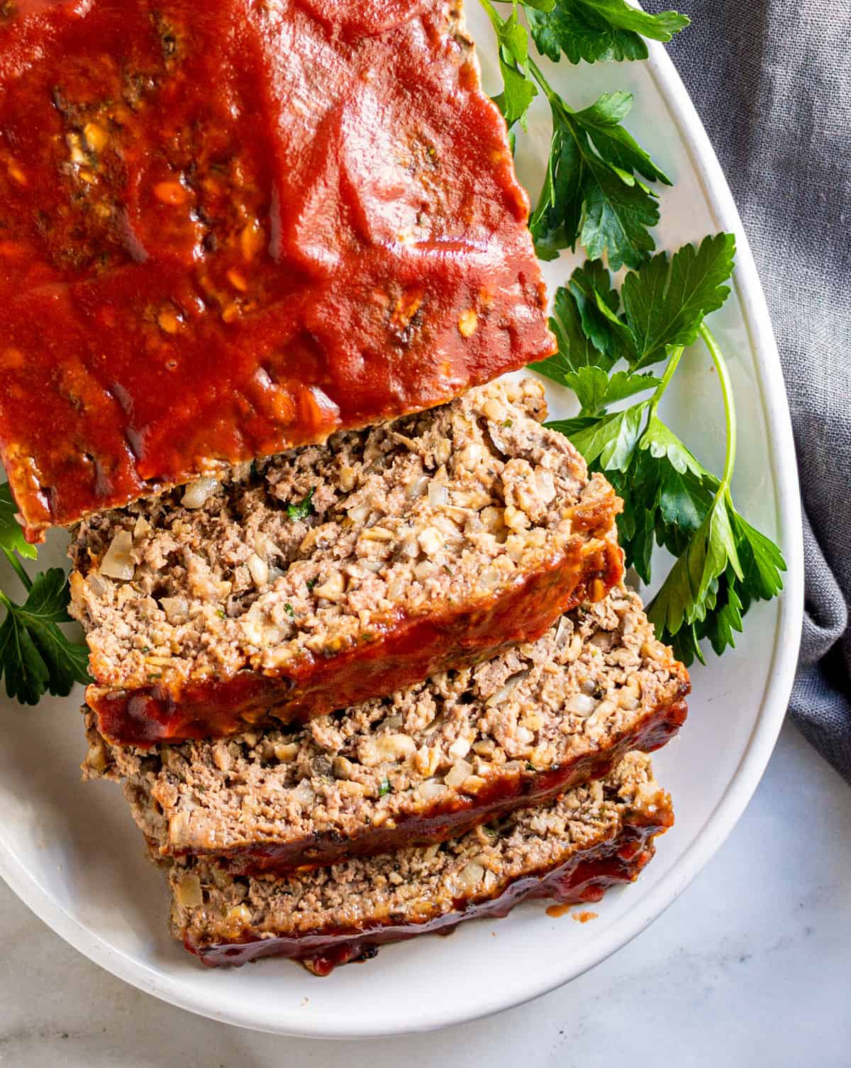 Meatloaf with Oatmeal (Gluten Free!) - Pinch and Swirl