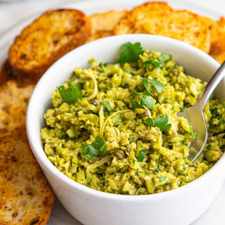 Green Olive Tapenade (Made in 10 minutes!) Pinch and Swirl