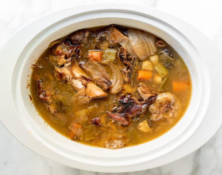 Pork Bone Broth (Made in Your Slow Cooker!) Pinch and Swirl