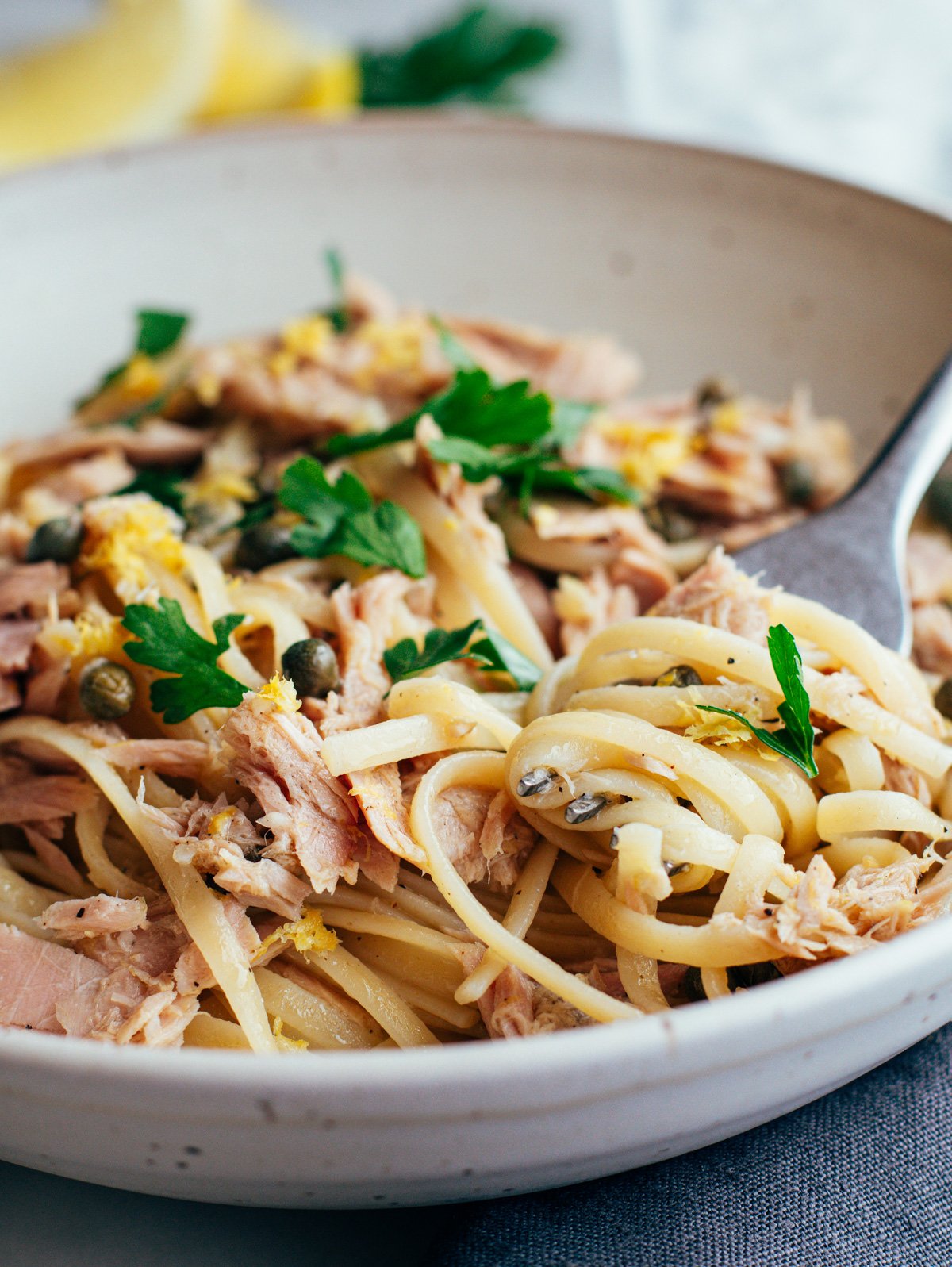 Canned Tuna Pasta (Easy, NoCook Sauce!) Pinch and Swirl Food 24h