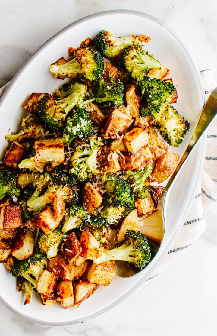 Roasted Potatoes and Broccoli Pinch and Swirl