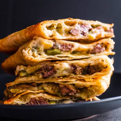 Carne Asada Quesadillas (Made in the oven!) Pinch and Swirl