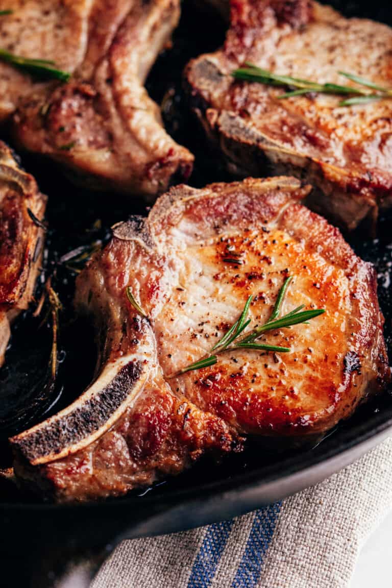 Cast Iron Pork Chops Pinch and Swirl