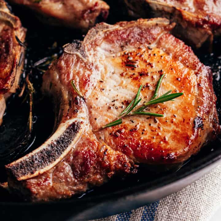 Cast Iron Pork Chops Pinch and Swirl
