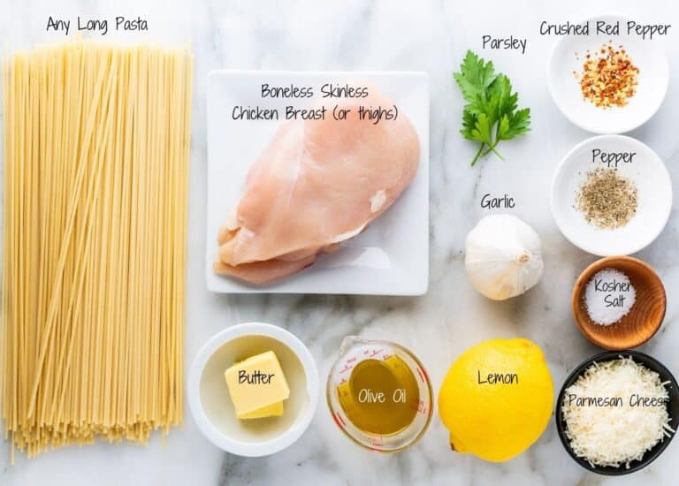 Lemon Garlic Chicken Pasta (30 minute meal!) Pinch and Swirl