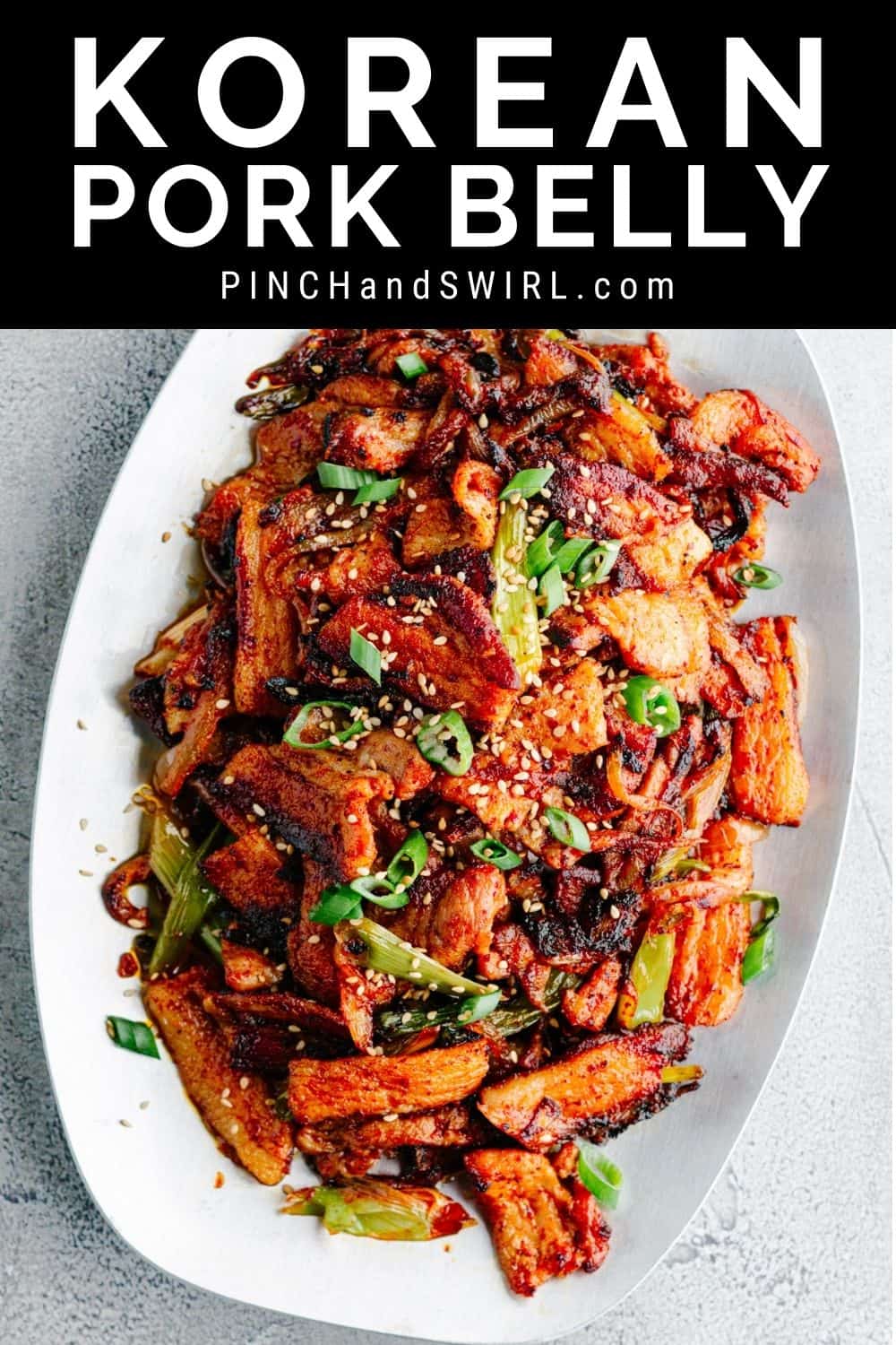 Korean Pork Belly (Quick and easy!) Pinch and Swirl