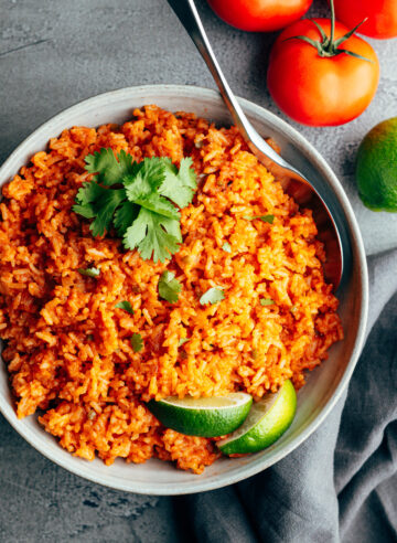 Rice Cooker Mexican Rice (Set it and forget it!) - Pinch and Swirl