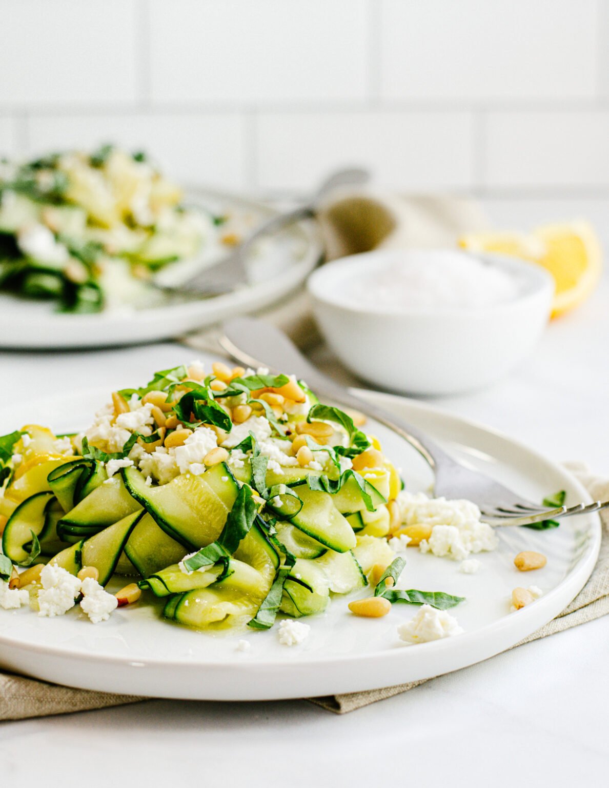 Zucchini Salad Pinch and Swirl