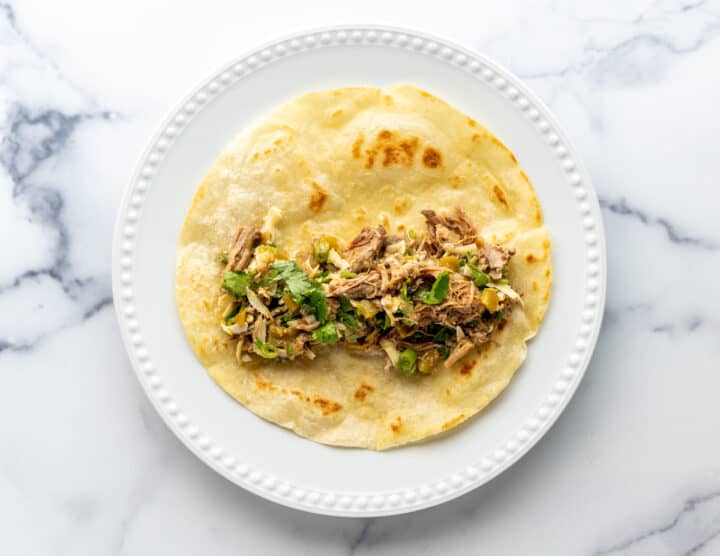 Pulled Pork Enchiladas Pinch and Swirl