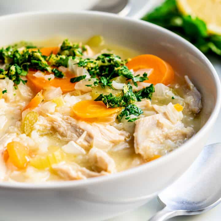 Turkey and Rice Soup (30 Minutes!)- Pinch and Swirl