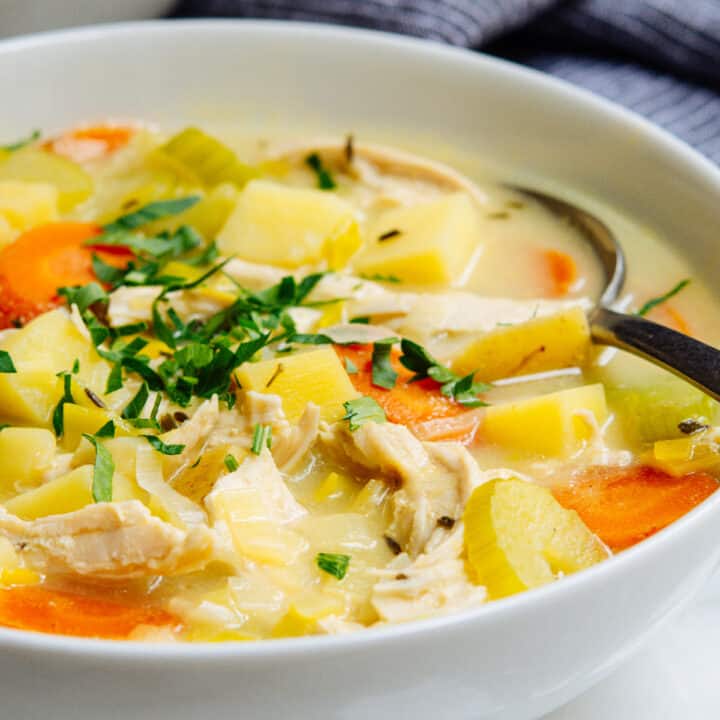 Chicken Potato Soup (Creamy and chunky!) Pinch and Swirl