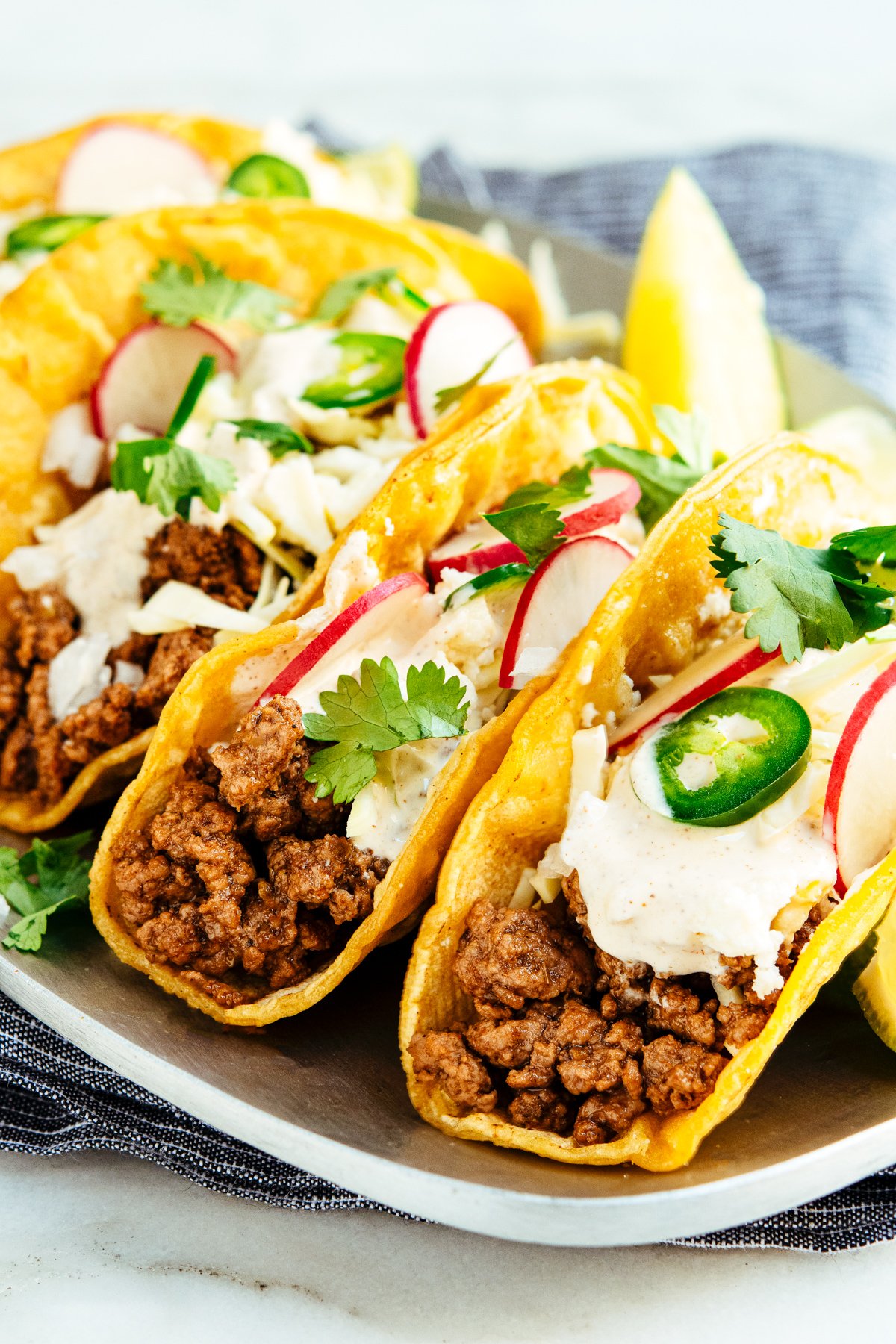 Lamb Tacos (w/ Chipotle Lime Crema) - Pinch and Swirl