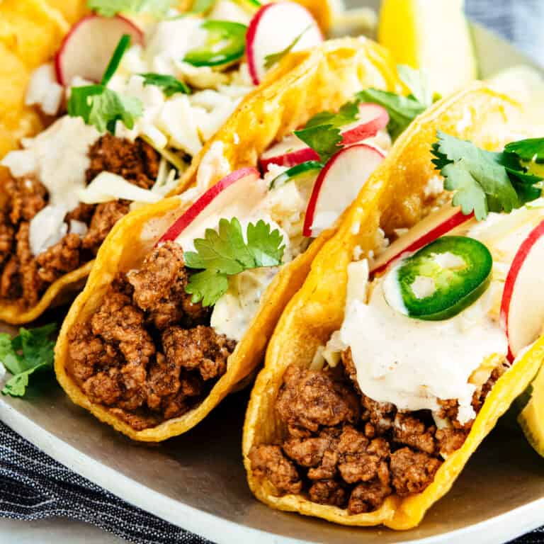 Lamb Tacos (w/ Chipotle Lime Crema) - Pinch and Swirl