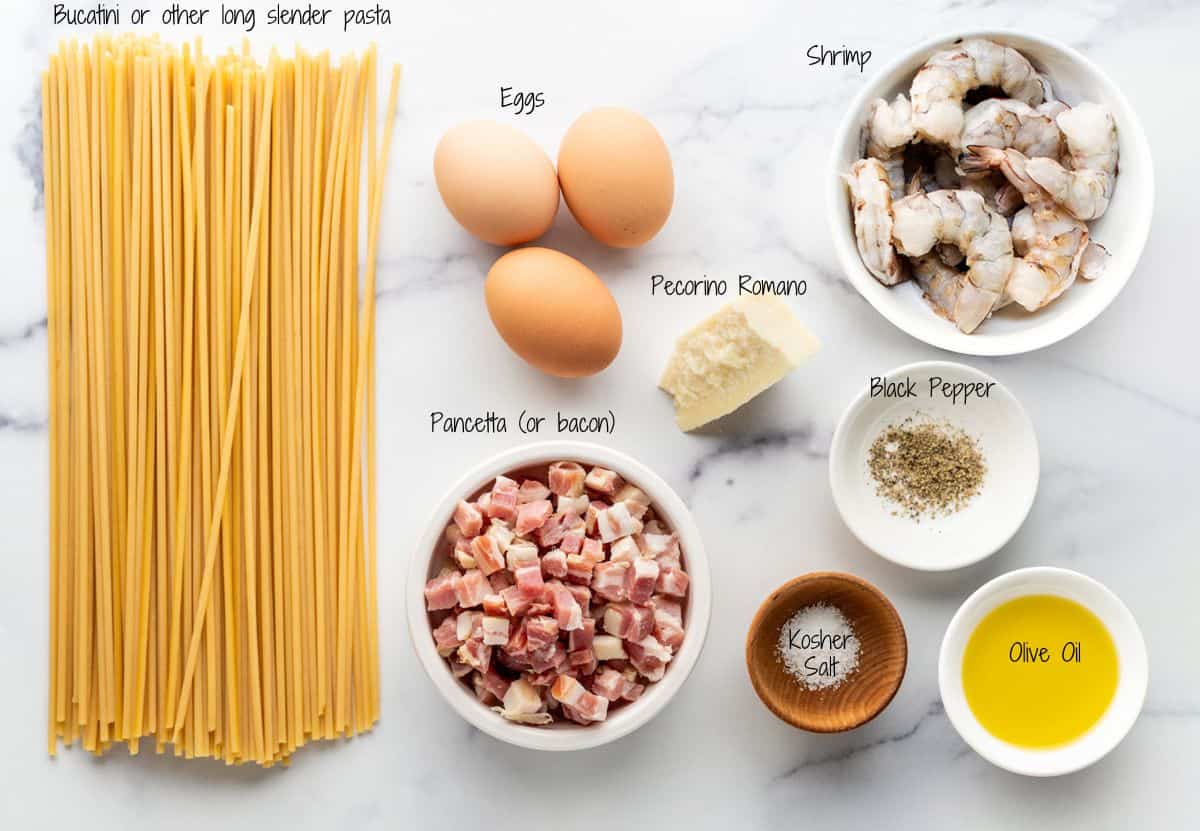 how to make shrimp carbonara