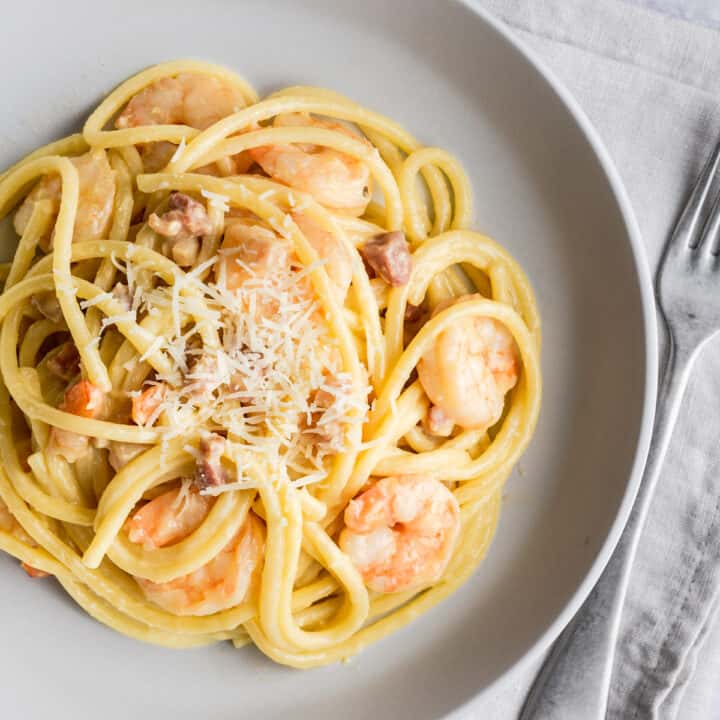 Lemon Garlic Shrimp Pasta (20 minutes!) Pinch and Swirl